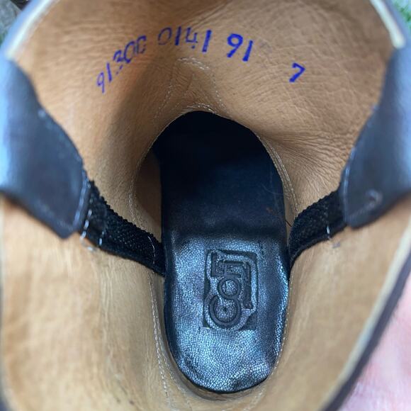 COFI Leathers Silver Oil Slick Spill Short Cowboy Boots Women's 7 - Picture 9 of 11